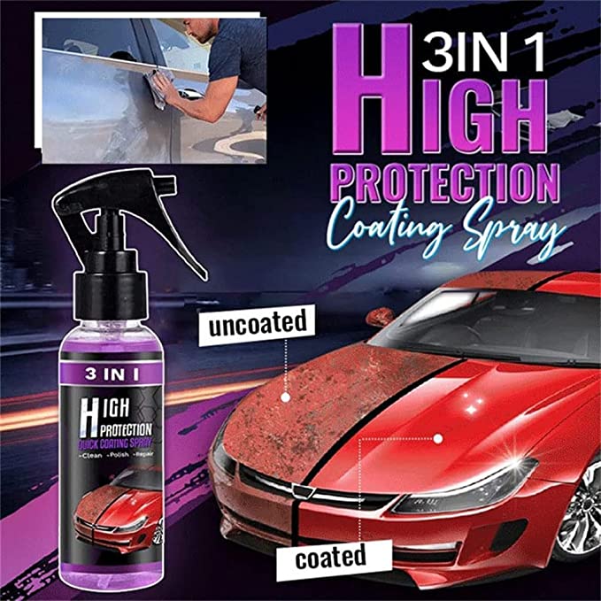 3 IN 1 High Protection Car Spray (Pack of 2) Poshure®