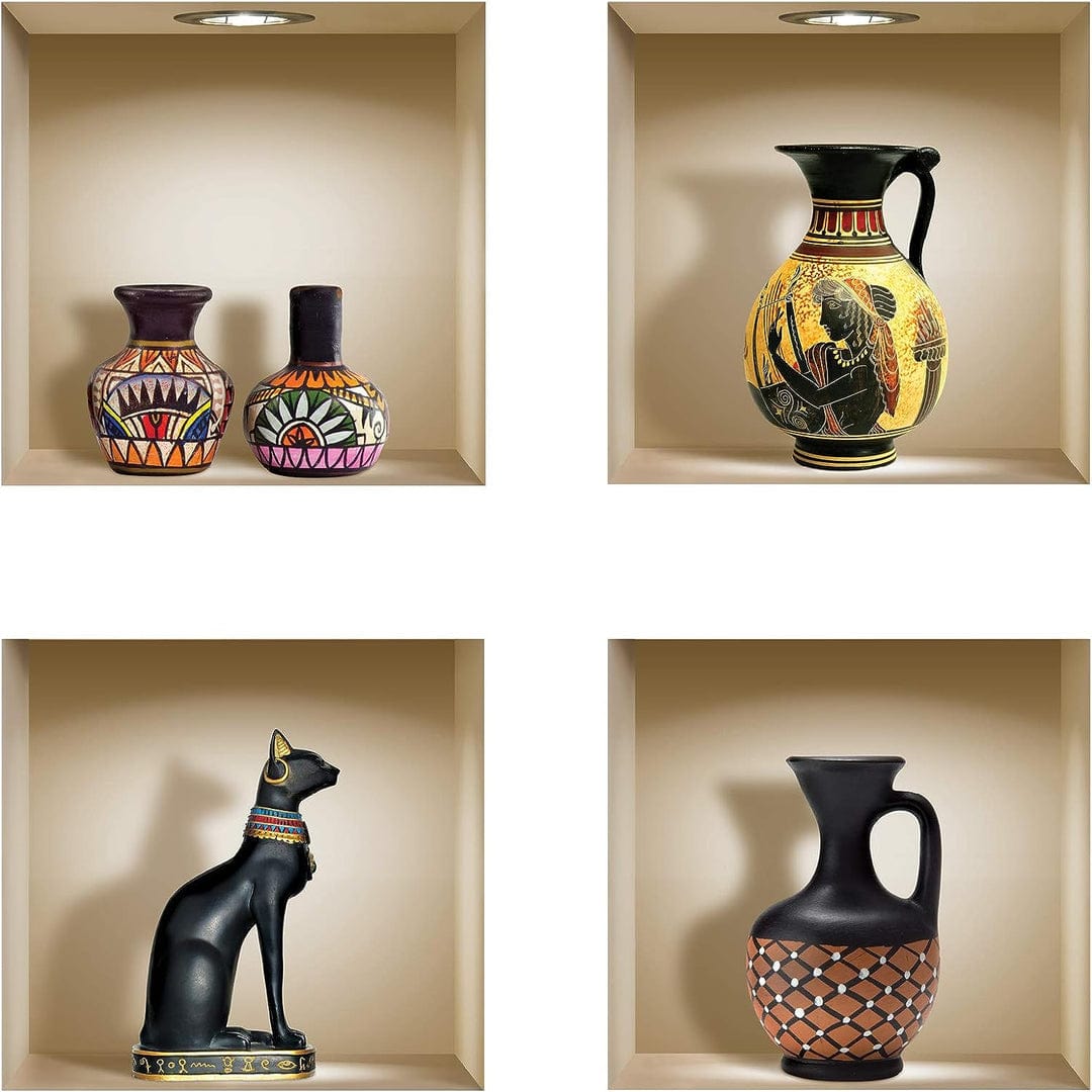 3D Vase Wall Sticker (Set of 4) Poshure®