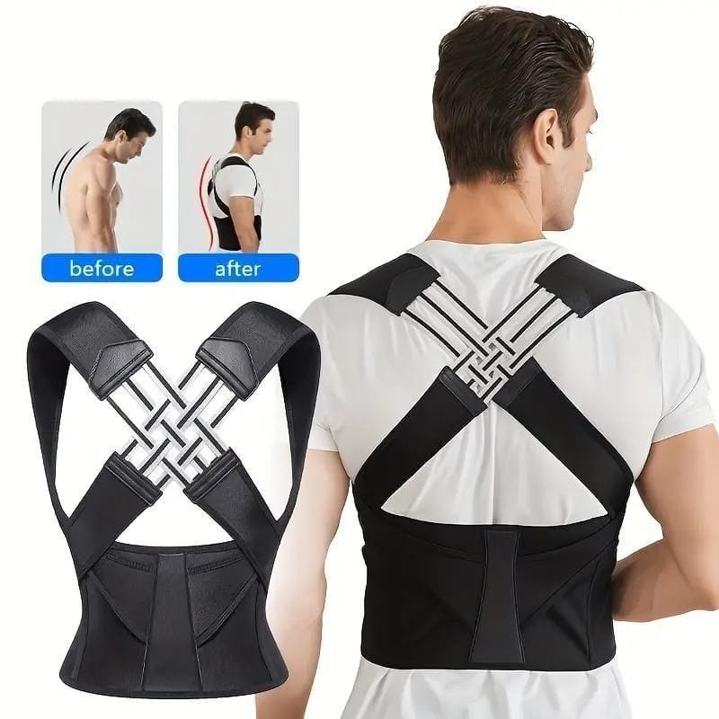 Adjustable Back Posture Corrector/ Slouching Relieve Pain Belt Women Men Roposo Clout