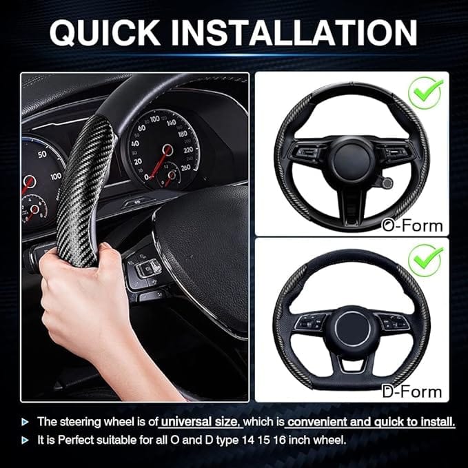 Anti-Slip Steering Wheel Cover (2 Side Set) Poshure®