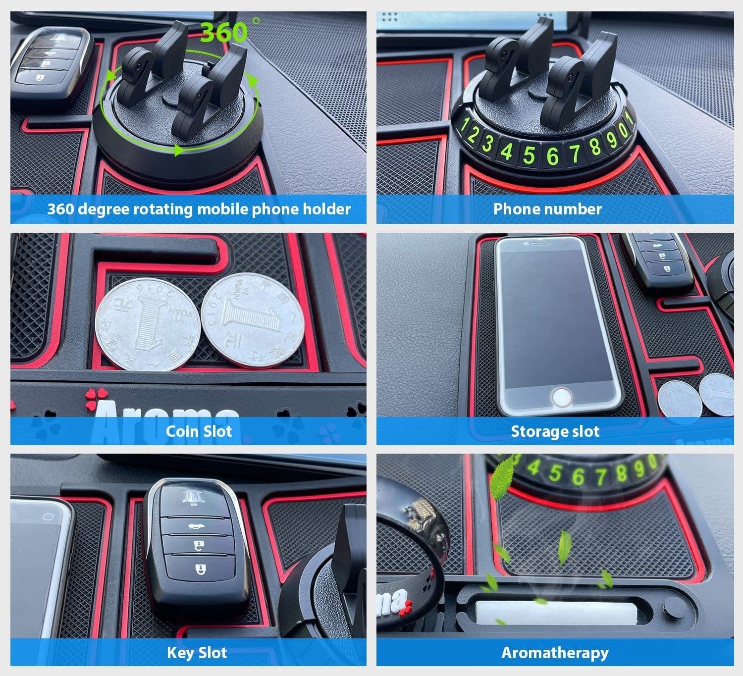 Automobile Car Dashboard accessories Mobile Holder Cellphone Stand  - Dashogrip™️ Dashogrip™️ Poshure®