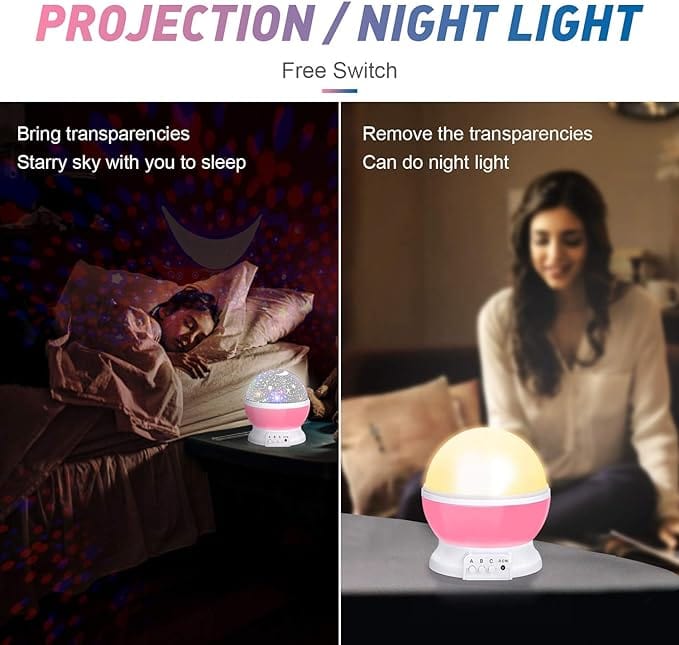 Decorative Star Lights Rotating Night Lamp Projector - Galaxzo™ Galaxzo™ Poshure®