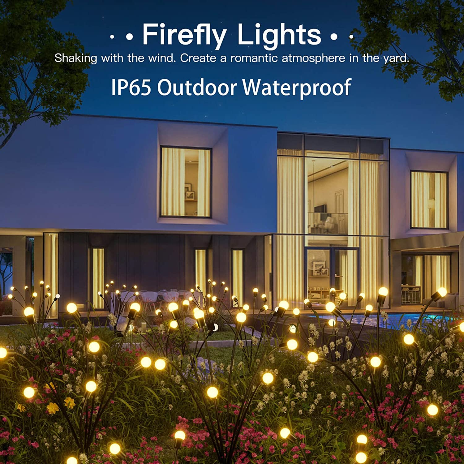 Enchanting Firefly Lights : Unique Solar Powered Garden Lights (Multi Sets) Poshure®