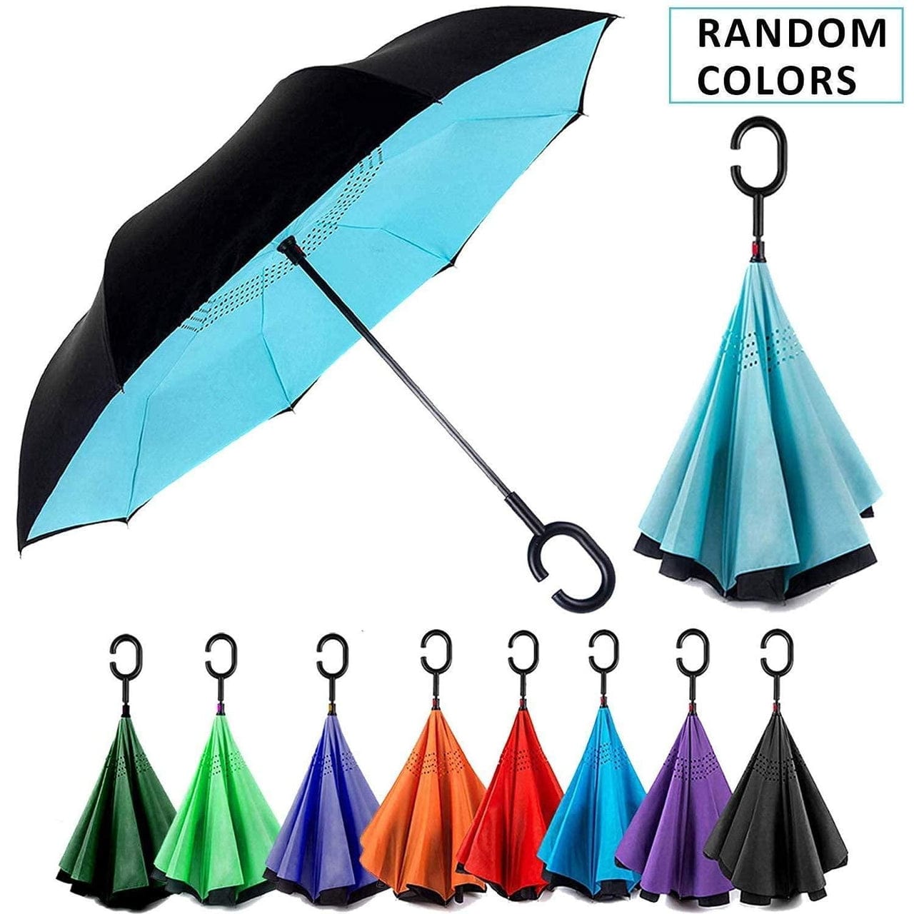 Inverted Reversible Umbrella (Multicolor) Poshure®
