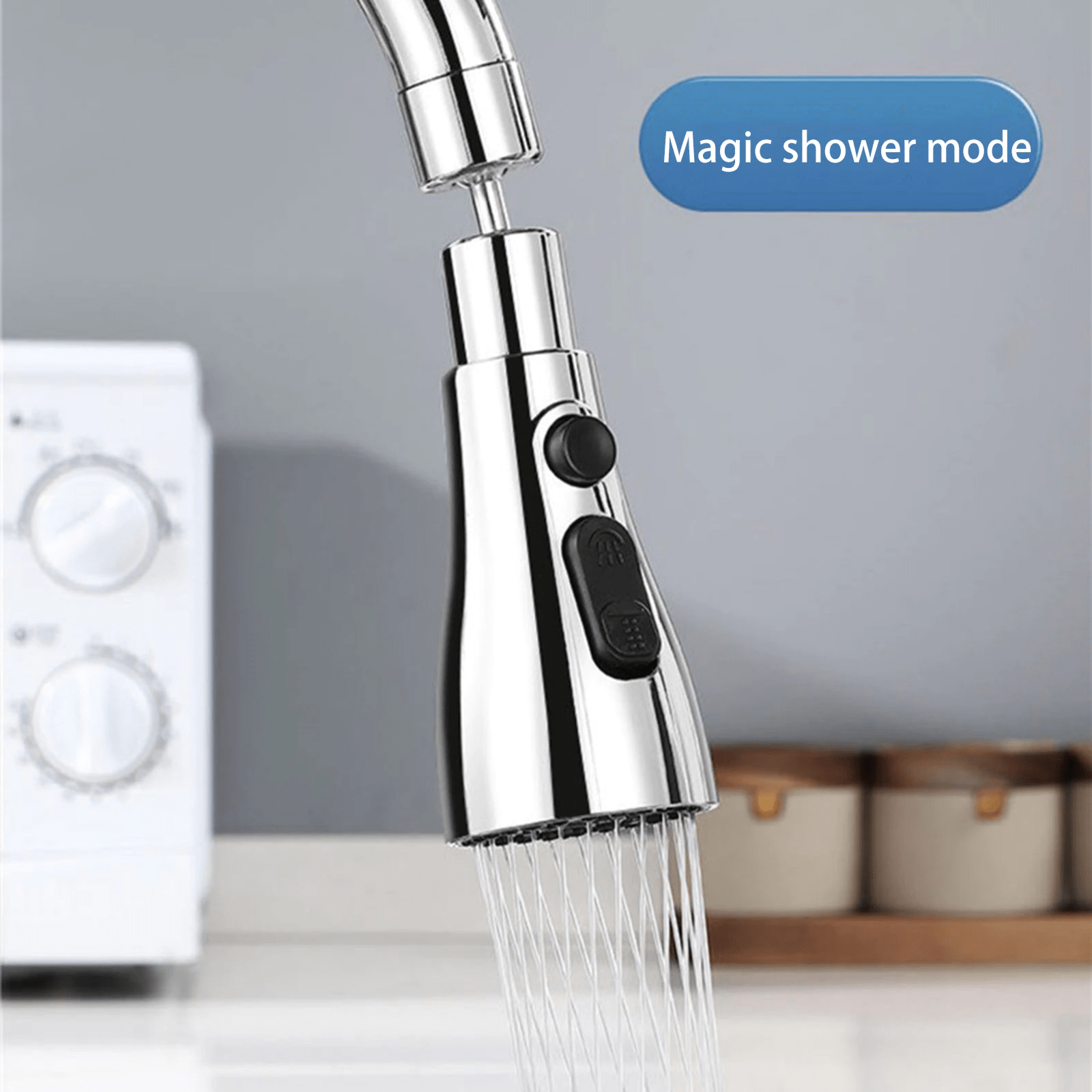 Kitchen Accessories Sink Tap Water Aerator Faucet Tap Purifier  - 3 Modes Water Faucet Sprayer Faucezy™️ Poshure®