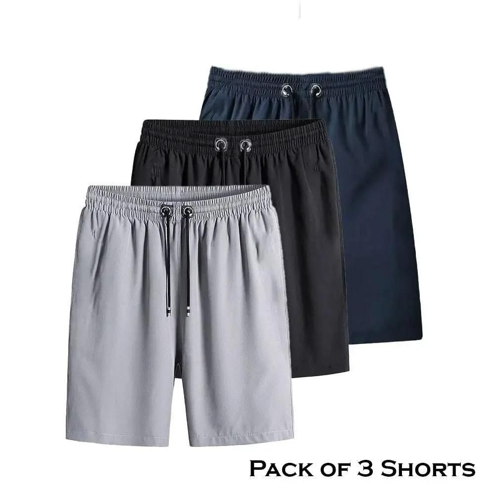 Men's Stretchable Cotton Shorts (Pack of 3) Poshure®