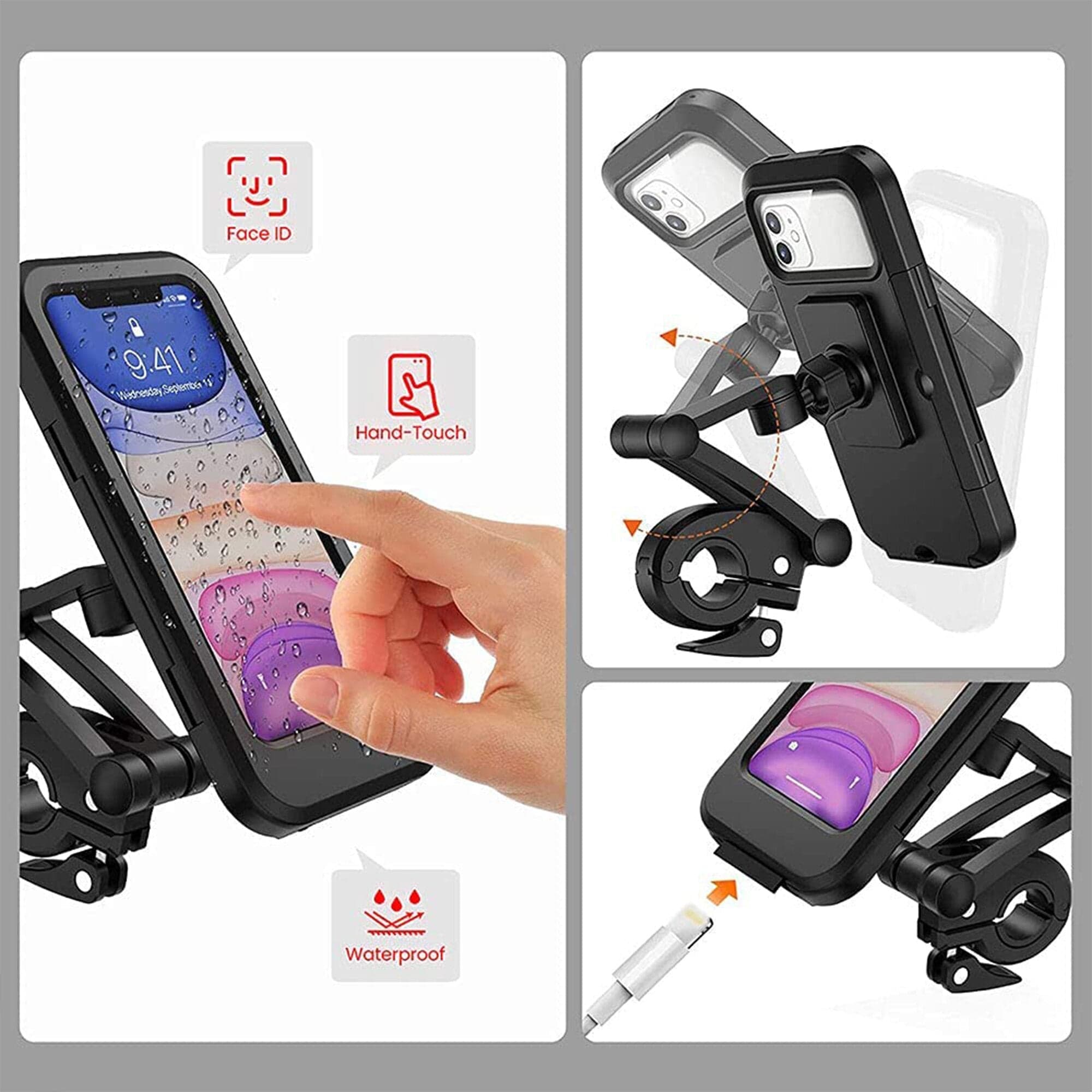 Mobile Holder For Bike Phone Holder On Bike Bicycle Mobile Holder - Ridevize™️ Ridevize™️ Poshure®