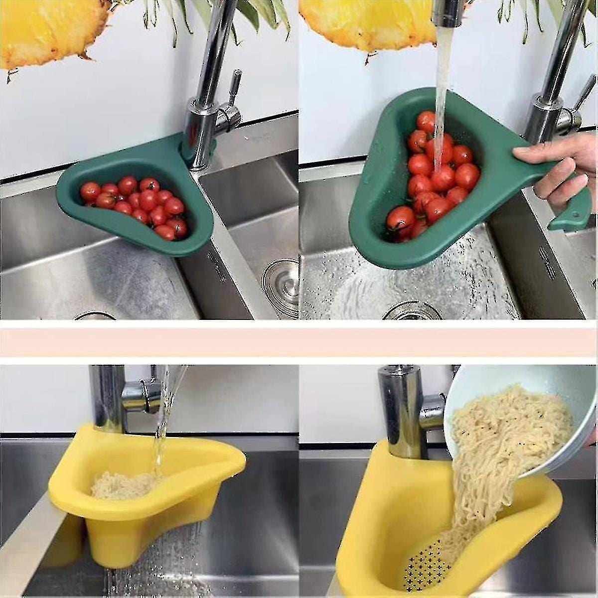 Multipurpose Kitchen Sink Organizer Corner Dish (Pack of 3) Poshure®