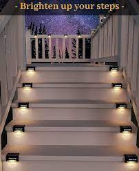 Solar Stair Lights (Pack of 4/8 Lights) Poshure®
