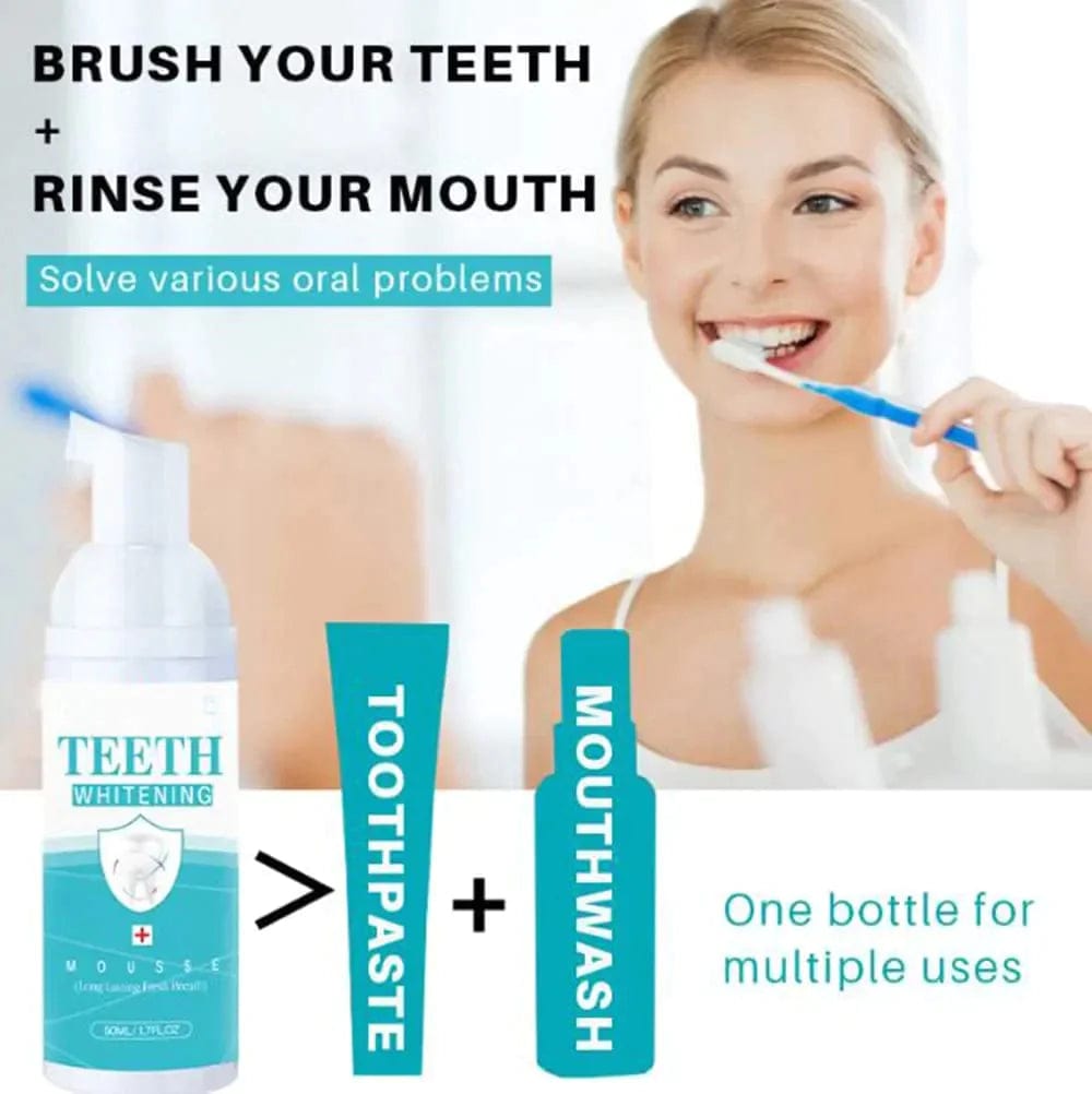 Teeth Whitening Mousse Foam Toothpaste Dental Stain Tartar Remover TEETH MOUTHWASH FOAM Poshure®