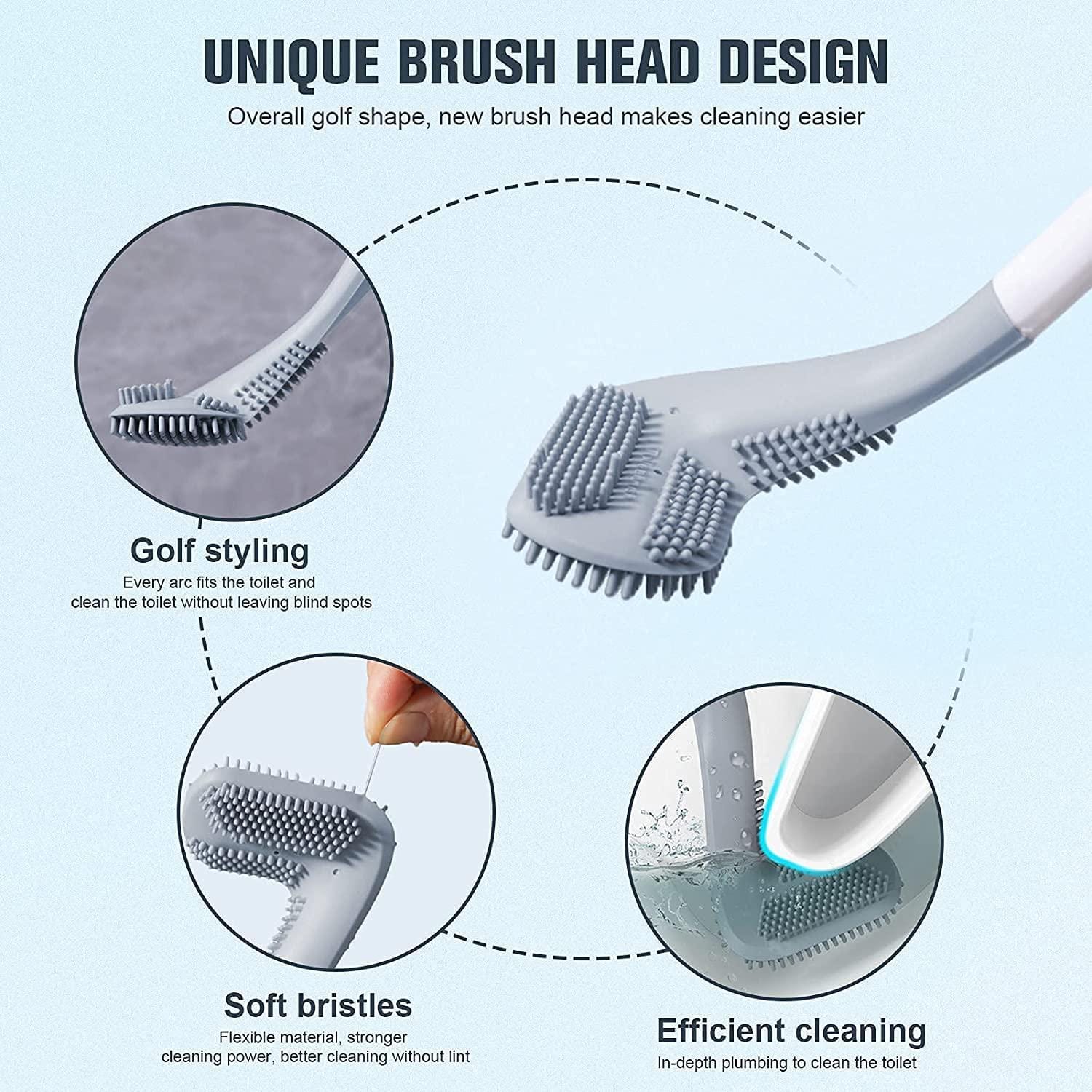 Toilet Cleaner Brush Golf Head Toilet Brush Cleaner - TeeScrub™️ (Pack of 2) TeeScrub™️ Buy 1, Get 1 Free Poshure®