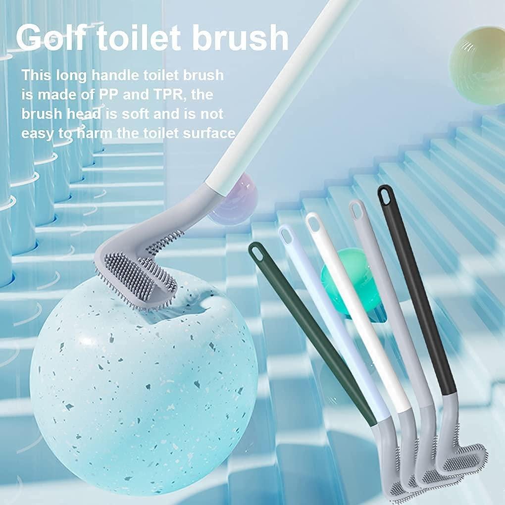Toilet Cleaner Brush Golf Head Toilet Brush Cleaner - TeeScrub™️ (Pack of 2) TeeScrub™️ Buy 1, Get 1 Free Poshure®
