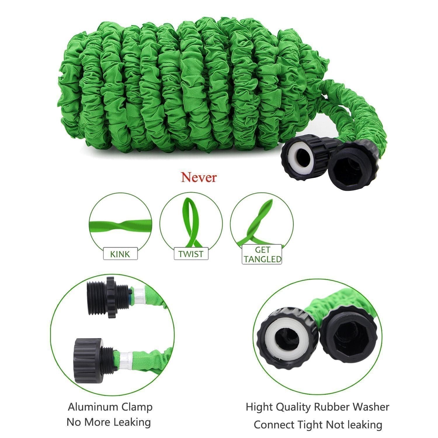 Expandable Garden Hose Retractable Collapsible Water Shrinking Hoses Pipezy™ Poshure®