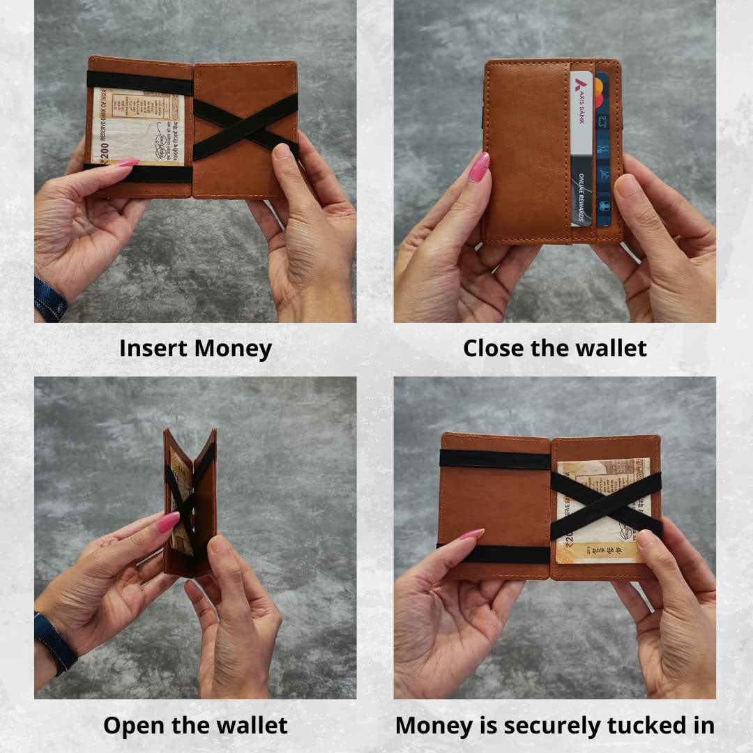 Mens wallet Best Bifold Leather Money Clip Wallets for men - Flipeix™ Flipeix™ Poshure®