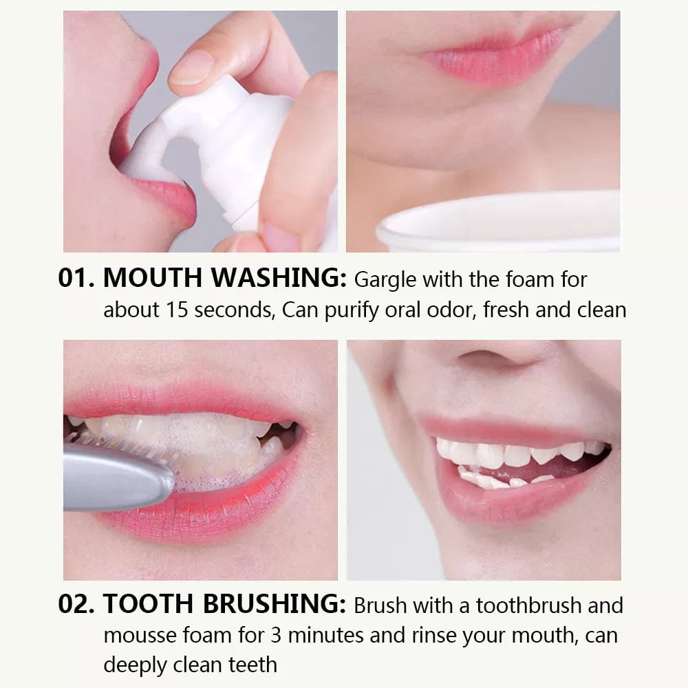Teeth Whitening Mousse Foam Toothpaste Dental Stain Tartar Remover - Dentiqo™️ Dentiqo™️ Poshure®